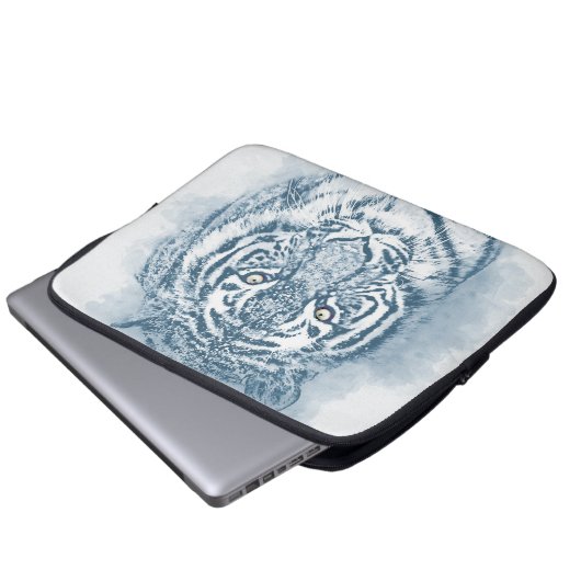 Tiger Laptopschutzhülle (Vorne Knopf)