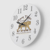 Tiger Large Clock Große Wanduhr (Winkel)