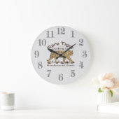 Tiger Large Clock Große Wanduhr (Zuhause)
