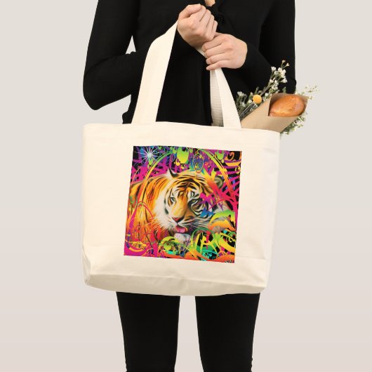 Tiger Large Toto Bag Jumbo Stoffbeutel (Vorderseite (Produkt))