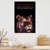 Tiger Leadership Inspiration Pop Art Poster (Küche)