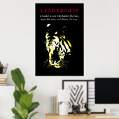 Tiger Leadership Inspiration Poster (Heimbüro)