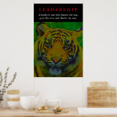 Tiger Leadership Motivierend Poster (Küche)