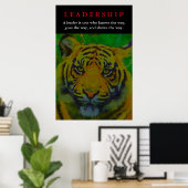 Tiger Leadership Motivierend Poster (Heimbüro)