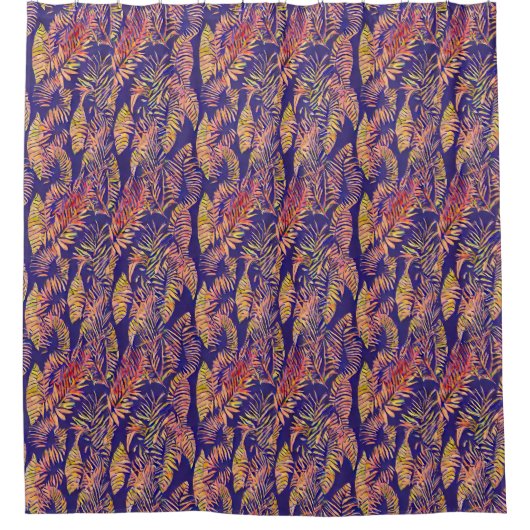 Tiger Leaf Duschvorhang (Vorderseite)