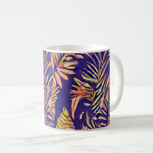 Tiger Leaf Kaffeetasse (VorderseiteRechts)