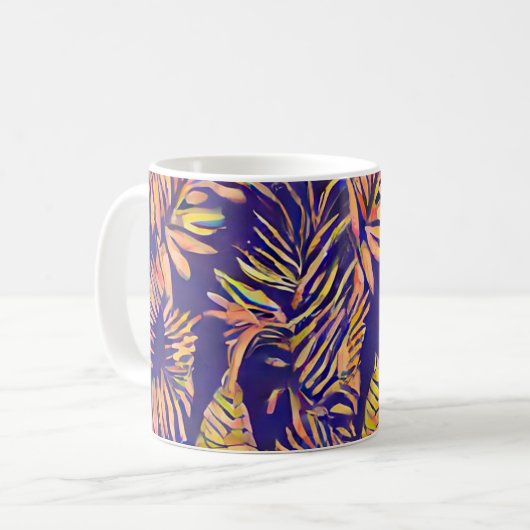 Tiger Leaf Kaffeetasse (Vorderseite Links)