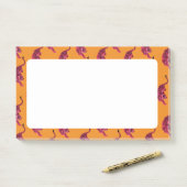 Tiger - Lebendiges Rosa Post-it Klebezettel (Auf Schreibtisch)