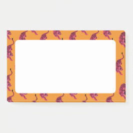 Tiger - Lebendiges Rosa Post-it Klebezettel