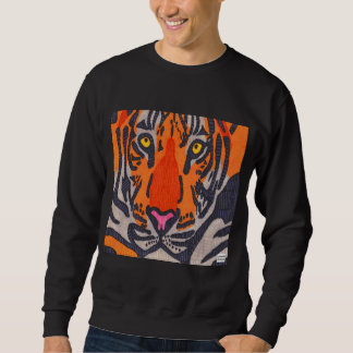 Tiger (lebhaft) - Männerpullover Sweatshirt
