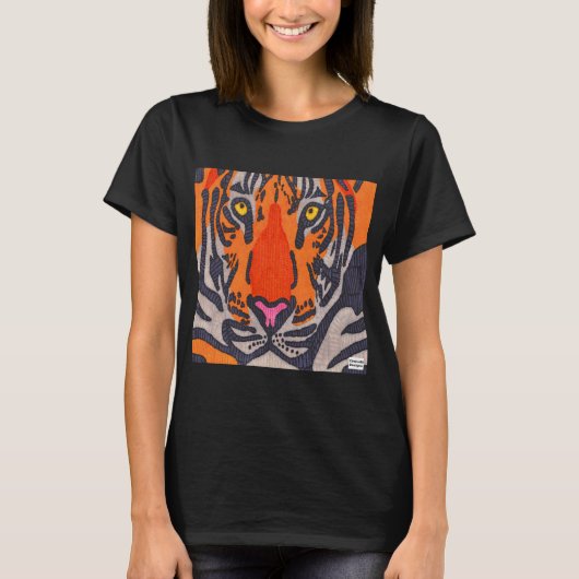 Tiger (lebhaft) - T - Shirt für Frauen (Vorderseite)