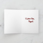 Tiger-leere Karte (Innenseite)