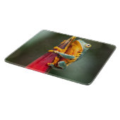 Tiger Leged Monkey Tree Frog Green Orange Schneidebrett (Ecke)