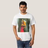 Tiger Leged Monkey Tree Frog Green Orange T-Shirt (Vorne ganz)