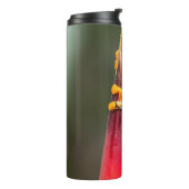 Tiger Leged Monkey Tree Frog Green Orange Thermosbecher (Nach links gedreht)