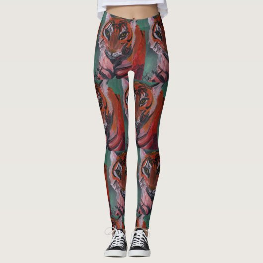TIGER LEGGINGS VON KÜNSTLER PAULA REILLY (Vorderseite)