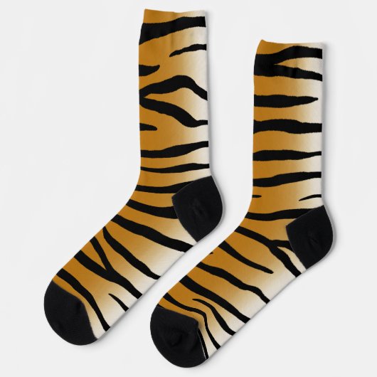Tiger Legs Funny Animal Print Socken (Linkes Detail)