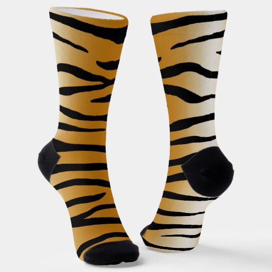 Tiger Legs Funny Animal Print Socken (Gewinkelt)