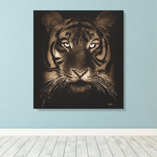 Tiger Leinwand Art (Insitu (Holzboden))