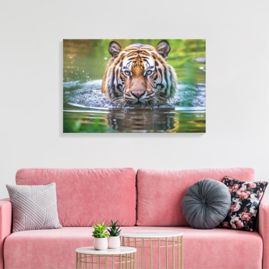 Tiger Leinwand Art (Insitu (Wohnzimmer))