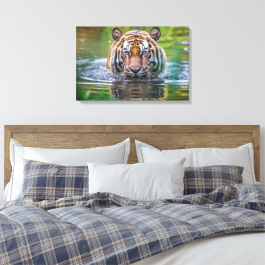 Tiger Leinwand Art (Insitu (Schlafzimmer))