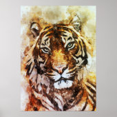 Tiger Leinwand Art Poster (Vorne)