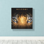 Tiger-Leinwand Leinwanddruck (Insitu (Holzboden))