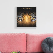 Tiger-Leinwand Leinwanddruck (Insitu (Wohnzimmer))