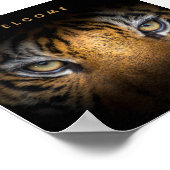 Tiger-Leinwand Poster (Ecke)
