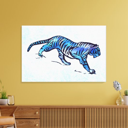 Tiger Leinwanddruck (Insitu (Wohnzimmer))