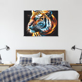 Tiger Leinwanddruck (Insitu (Schlafzimmer))