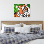 Tiger Leinwanddruck (Insitu (Schlafzimmer))