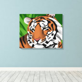 Tiger Leinwanddruck (Insitu (Holzboden))