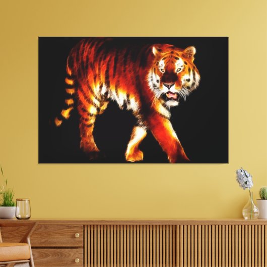 Tiger Leinwanddruck (Insitu (Wohnzimmer))