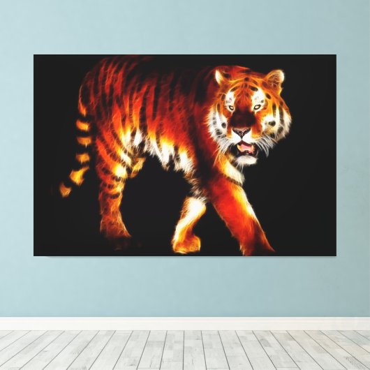 Tiger Leinwanddruck (Insitu (Holzboden))