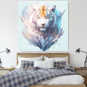 Tiger Leinwanddruck (Insitu (Schlafzimmer))