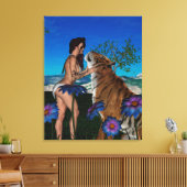 Tiger Leinwanddruck (Insitu (Wohnzimmer))