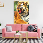 Tiger Leinwanddruck (Insitu (Wohnzimmer))