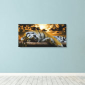 Tiger Leinwanddruck (Insitu (Holzboden))