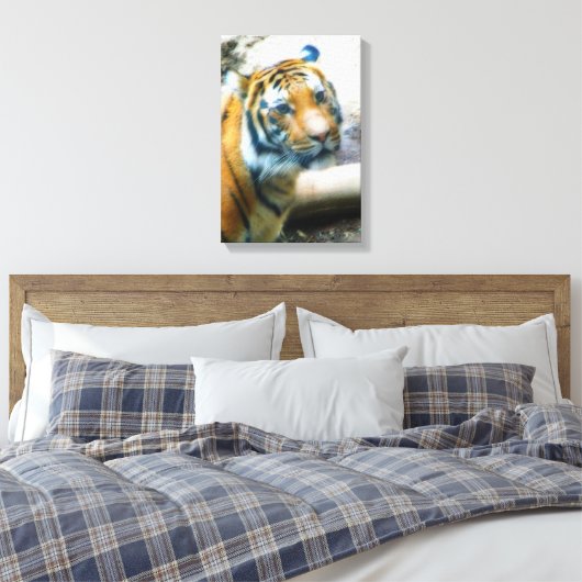 Tiger Leinwanddruck (Insitu (Schlafzimmer))