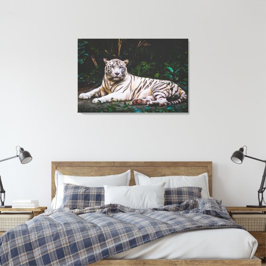 Tiger Leinwanddruck (Insitu (Schlafzimmer))