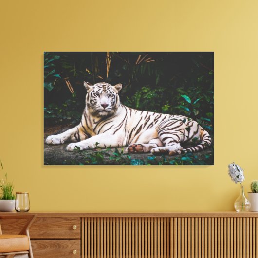 Tiger Leinwanddruck (Insitu (Wohnzimmer))