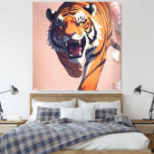 TIGER LEINWANDDRUCK (Insitu (Schlafzimmer))