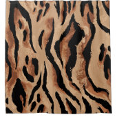 Tiger Leopard: Tierhaut nahtlos Duschvorhang (Vorderseite)