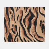 Tiger Leopard: Tierhaut nahtlos Fleecedecke (Vorderseite (Horizontal))