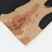 Tiger Leopard: Tierhaut nahtlos Fleecedecke (Ecke)