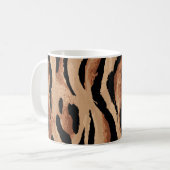 Tiger Leopard: Tierhaut nahtlos Kaffeetasse (Vorderseite Links)