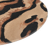 Tiger Leopard: Tierhaut nahtlos Schneidebrett (Ecke)