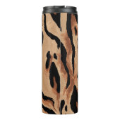 Tiger Leopard: Tierhaut nahtlos Thermosbecher (Rückseite)