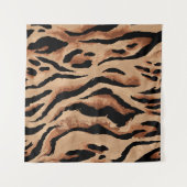 Tiger Leopard: Tierhaut nahtlos Wandteppich (Vorderseite (Horizontal))
